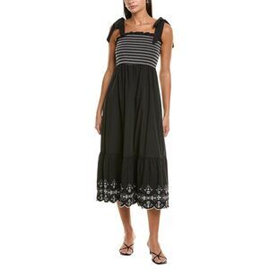 Maison Maar Womens  Midi Dress, Black